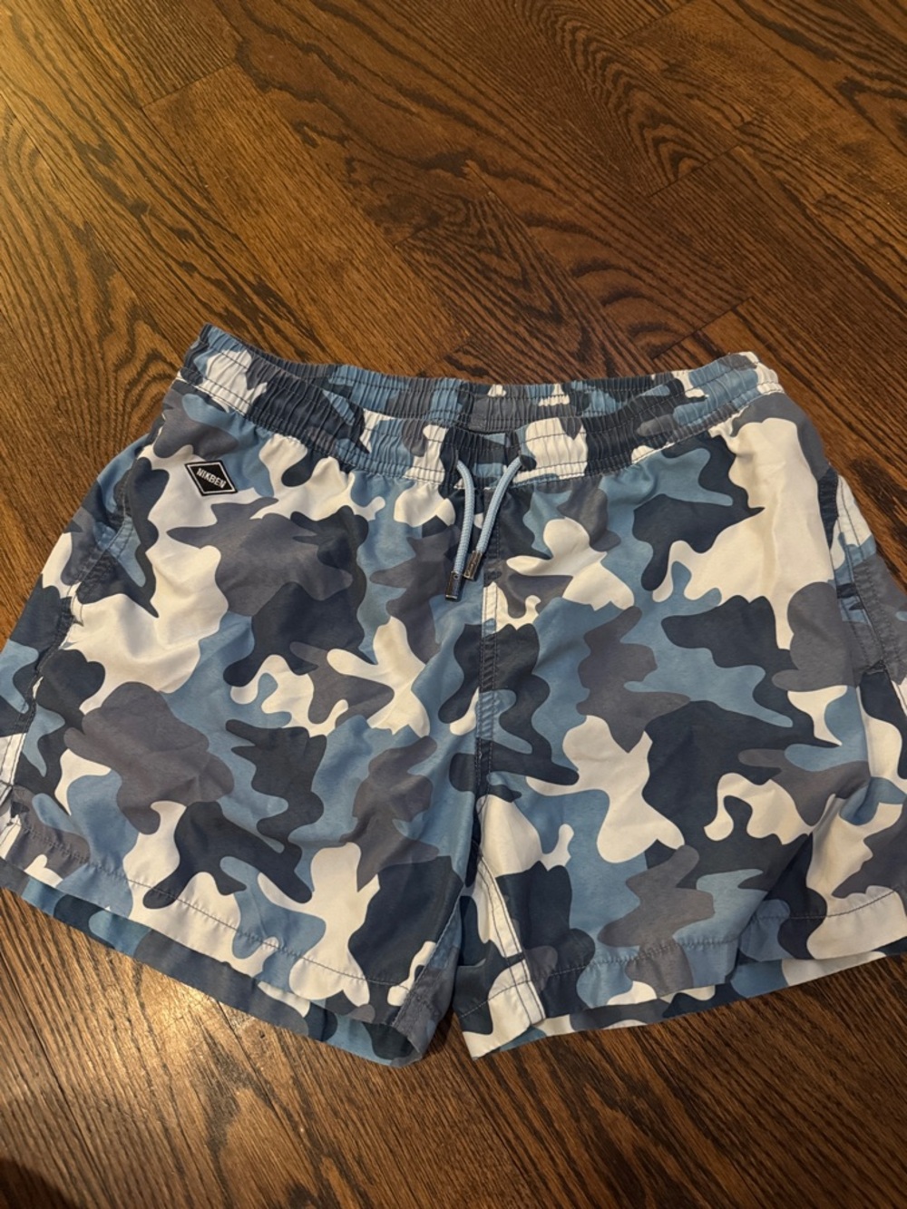 Men's Nikben Blue Camo Swim Trunks